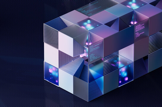 3D Code Panel Cube