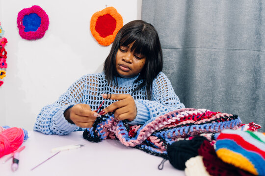 Crochet Creator at Work Table