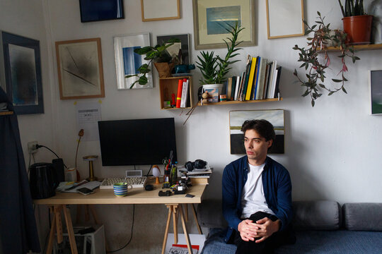 man in a creative studio