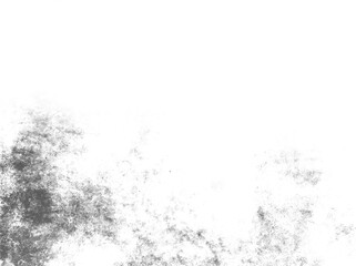 Obraz premium Deep black and misty smoke-grey corner grunge with soft cloud-like distressed textures. Elegant dark border overlay featuring organic atmospheric weathering on a transparent background.