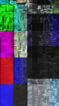 Digital Chaos  A Journey Through Glitchy Colors and Patterns