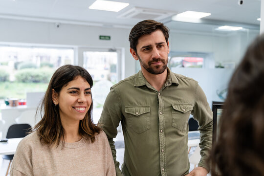 Woman Trying Eyeglasses In Store