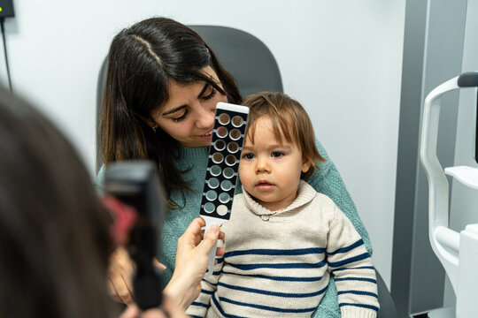 Toddler Watching Eye Chart