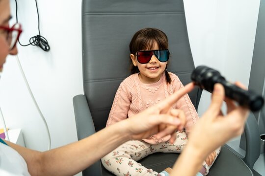 Vision Test With Trial Lenses