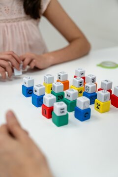 Colorful Blocks On Table
