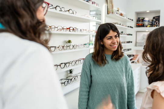 Girl Trying On Glasses