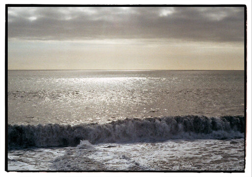 Atlantic Waves Under Dramatic Sky Madeira