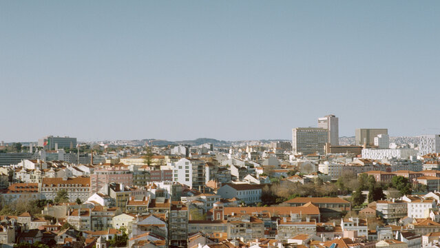 Lisbon Skyline and Rooftops