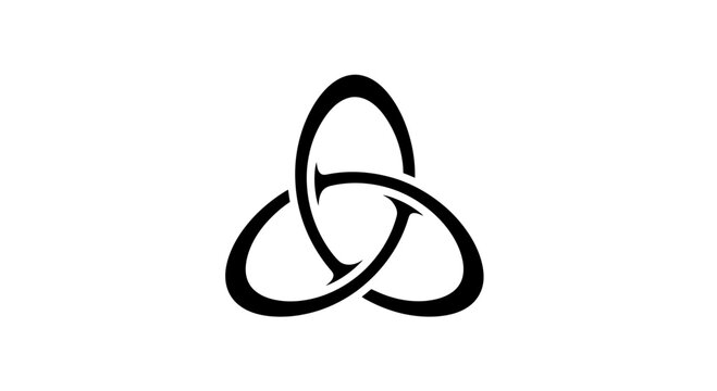 Celtic knot design symbol icon.