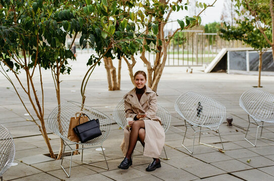 People in a city park