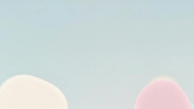 Pink Easter egg on simple background with isolated closeup view