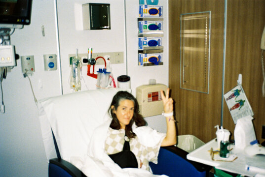 UGC Film Portrait of Woman in Hospital Recovery Room