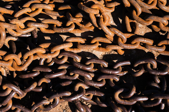 Rusty Heavy Steel Chain
