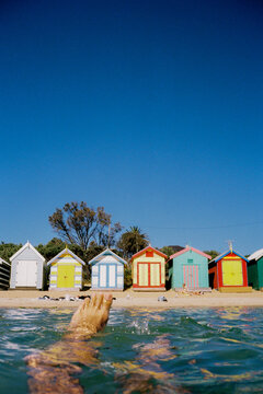 POV: bathing on Brighton Beach in Melbourne 
