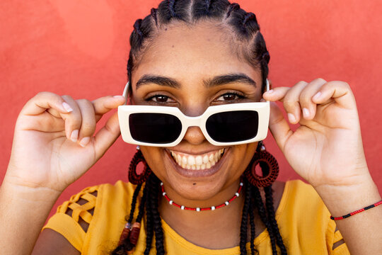 Radiant Smile of a Young Afro-Brazilian Woman