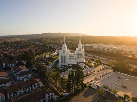 Mormon Temple of Latter Day Saints in La Jolla, California