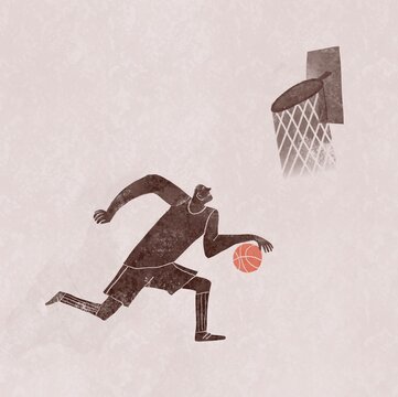 Basketball Player Preparing to Shoot