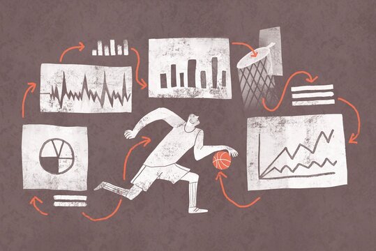 Basketball Player  with Sports Analytics Data Visualization