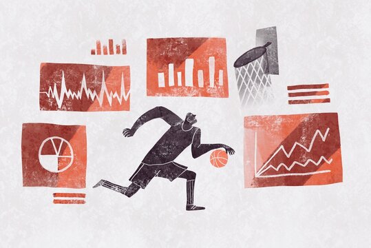 Basketball Player  with Sports Analytics Data Visualization