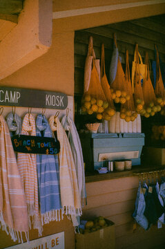 Rustic beachside kiosk 