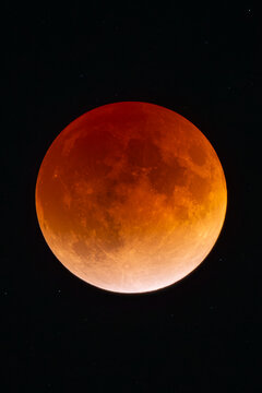 Total Lunar Eclipse / Blood Moon (Tall Version)
