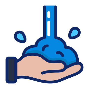 Ablution Outline Flat Icon