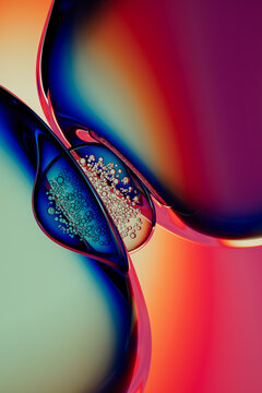 Abstract Macro Liquid Bubbles