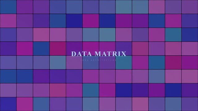 Visualizing concepts, a futuristic data matrix demonstrates AI powered brainstorming with vibrant interlocking squares and a brilliant horizontal light beam crossing the technological landscape.