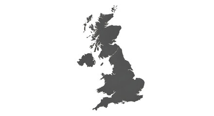 Naklejka premium outline of the united kingdom map silhouette.