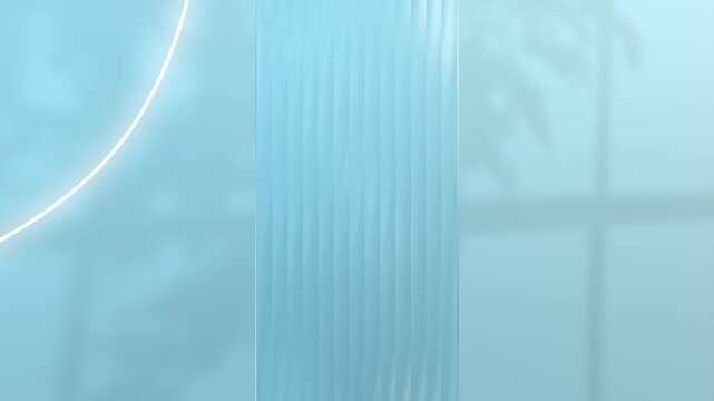 Abstract blue glowing lines and textured surface, motion background