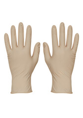 Obraz premium A pair of green and gray gloves
