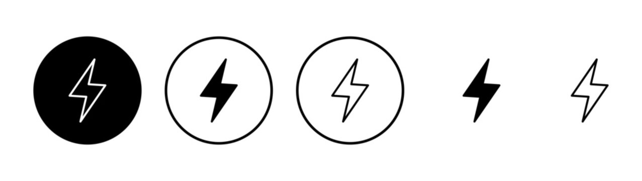 Lightning icon vector. electric sign and symbol. power icon. energy sign