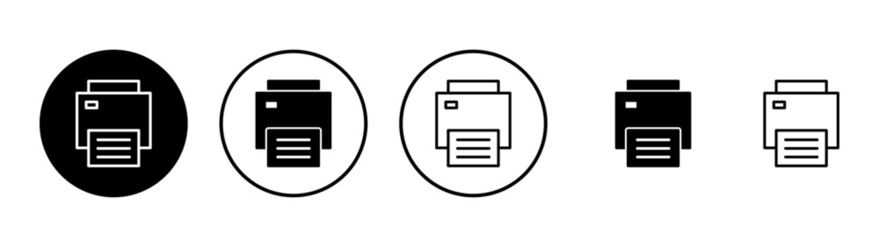 Print icon vector. printer sign and symbol