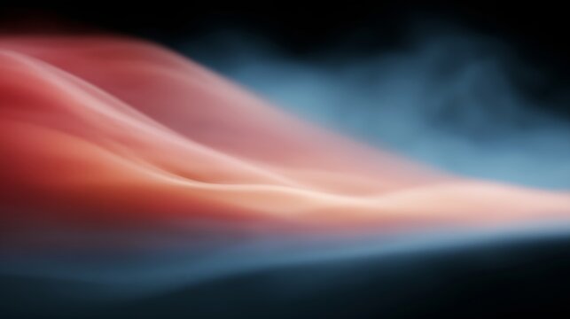 Gradient swirl of red and blue light on black background