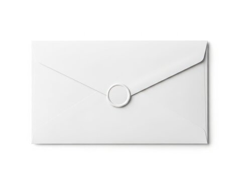 A white envelope with a circular seal and a string closure