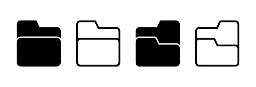 Folder icon vector illustration. folder sign and symbol