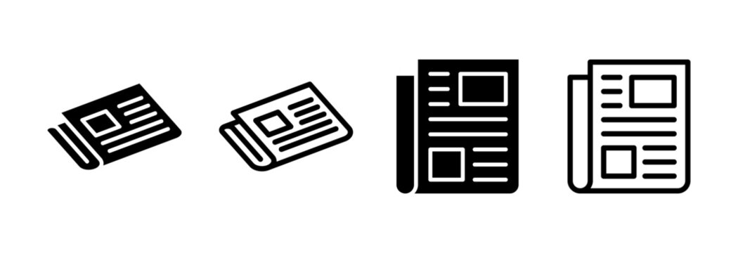 Newspaper icon vector illustration. news paper sign and symbolign