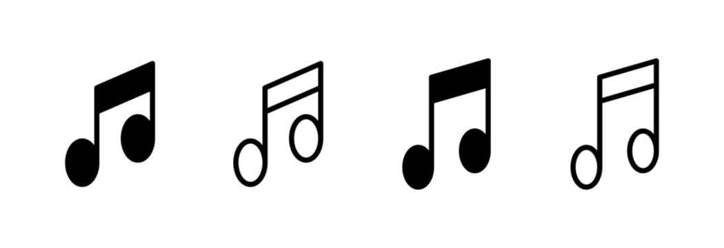 Music icon vector illustration. note music sign and symbol