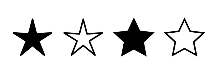 Obraz premium Star Icon vector illustration. rating sign and symbol. favourite star icon