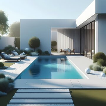 Halaman Rumah Asri dengan Rumput Hijau Segar