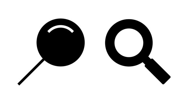 Search icon set vector. search magnifying glass sign and symbol