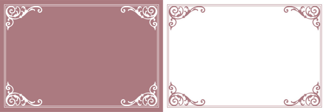 Romantic, luxurious, and charming antique-style frame for adults.