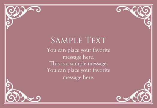 Romantic, luxurious, and charming antique-style frame for adults.