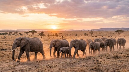 Fototapeta premium Wildlife in Natural Habitat with Untouched Nature and Animal Behavior Concept
