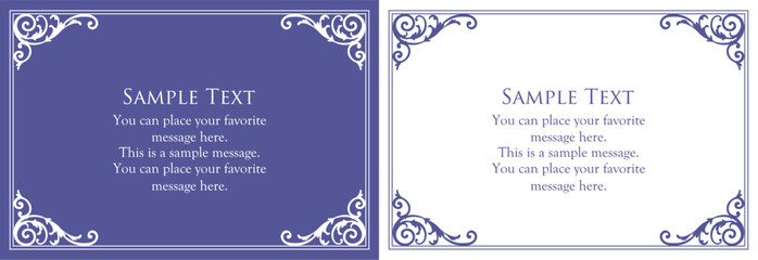 Naklejka premium Fashionable frame. Design template. A set of gorgeous foreheads.