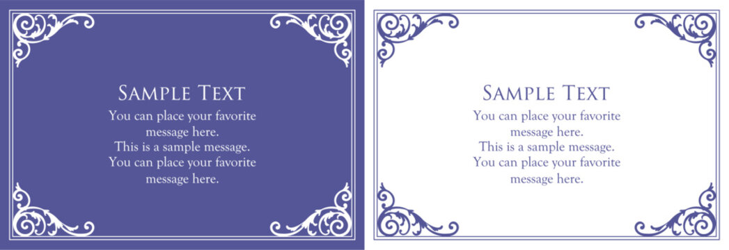 Fashionable frame. Design template. A set of gorgeous foreheads.
