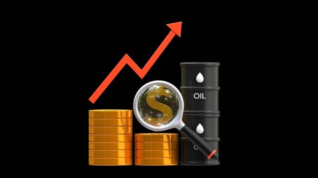 3D Oil Prices and Industry | Alpha Channel