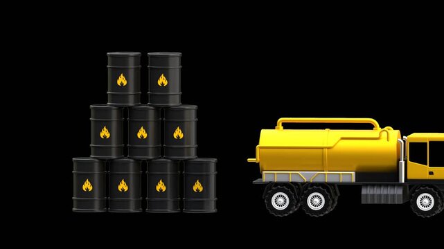 3D Oil Tankers | Alpha Channel