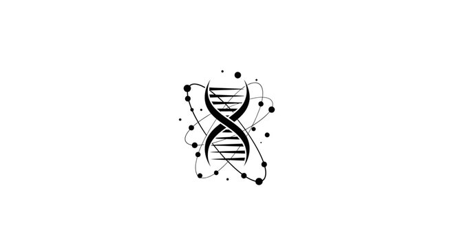DNA double helix structure illustration.
