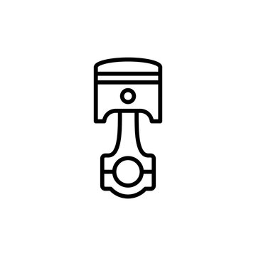 Engine Piston and Connecting Rod Icon
